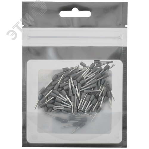 Наконечник НШВИ 0,75-10 серый (100шт/упак) IEK - фото 3