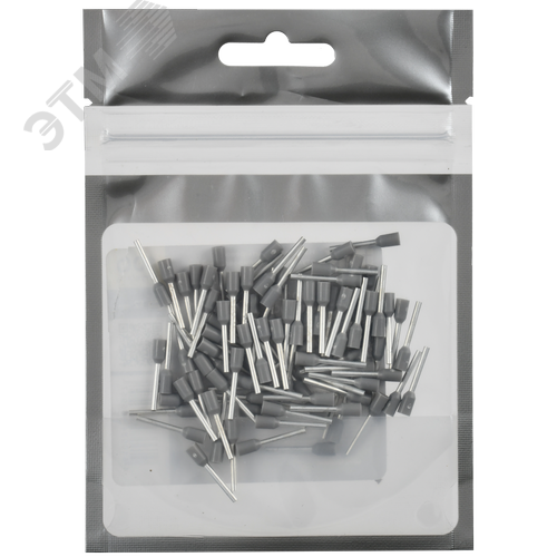 Наконечник НШВИ 0,75-12 серый (100шт/упак) IEK - фото 3