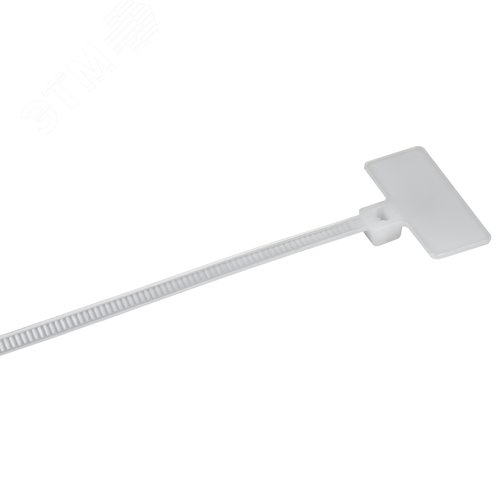 Хомут P6.6 маркерный белый 2.5х110мм 100шт/упак IEK - фото 1