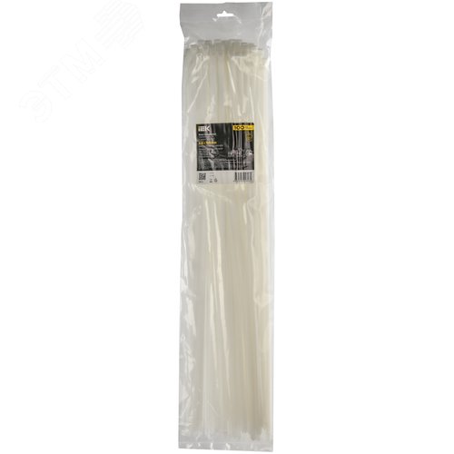 Хомут P6.6 стандартный белый 8.8х760мм 100шт/упак IEK - фото 2