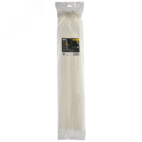 Хомут P6.6 стандартный белый 8.8х780мм 100шт/упак IEK - фото 2