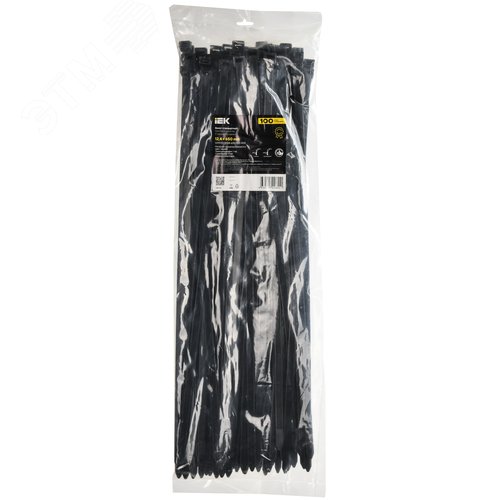 Хомут P6.6 стандартный черный 12.4х650мм 100шт/упак IEK - фото 2