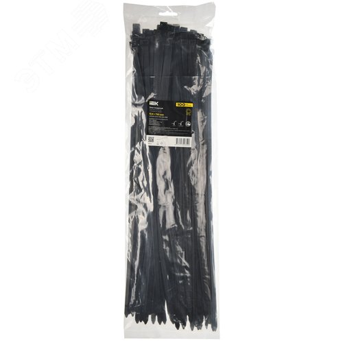Хомут P6.6 стандартный черный 12.4х730мм 100шт/упак IEK - фото 2