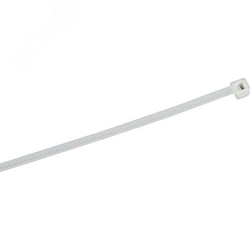 Изображение товара Хомут P6.6 самозатухающий белый 2.5х100мм 100шт/упак IEK (упак)
