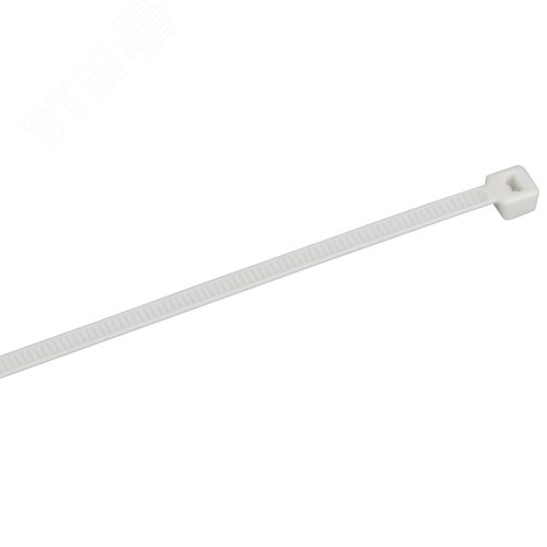 Хомут P6.6 самозатухающий белый 3.6х200мм 100шт/упак IEK - фото 1