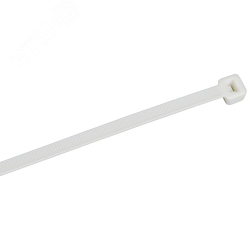 Хомут P6.6 самозатухающий белый 4.8х200мм 100шт/упак IEK - фото 1