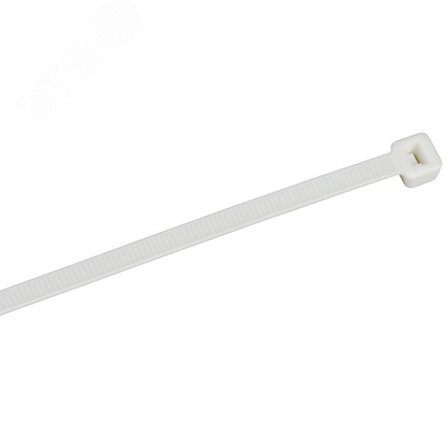 Хомут P6.6 самозатухающий белый 4.8х370мм 100шт/упак IEK - фото 1