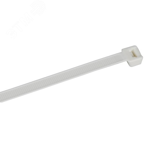 Хомут P6.6 самозатухающий белый 7.6х370мм 100шт/упак IEK - фото 1