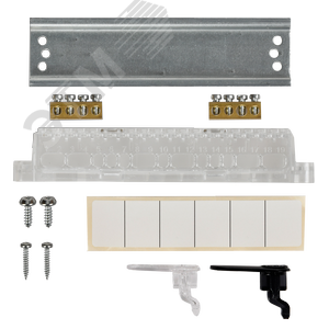 Корпус пластиковый навесной на 6 модулей ЩРН-П-6 IP41 UNION Compact черная прозрачная дверь - фото 5