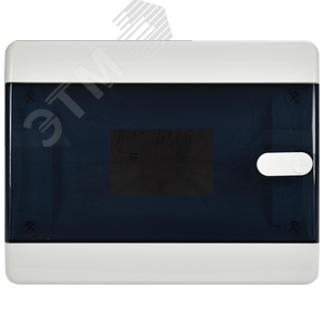 Корпус пластиковый навесной на 8 модулей ЩРН-П-8 IP41 UNION Compact черная прозрачная дверь - фото 2