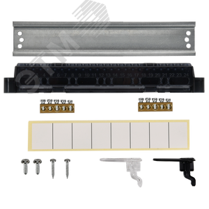 Корпус пластиковый навесной на 8 модулей ЩРН-П-8 IP41 UNION Compact черная прозрачная дверь - фото 5