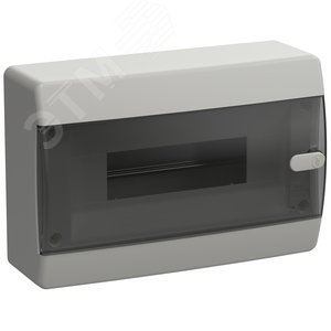 UNION Compact Корпус пластиковый ЩРН-П-12 IP41 черная прозрачная дверь IEK