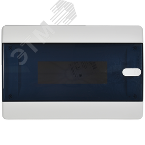 Корпус пластиковый навесной на 12 модулей ЩРН-П-12 IP41 UNION Compact черная прозрачная дверь - фото 2