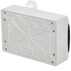 Корпус пластиковый навесной на 12 модулей ЩРН-П-12 IP41 UNION Compact черная прозрачная дверь - фото 4