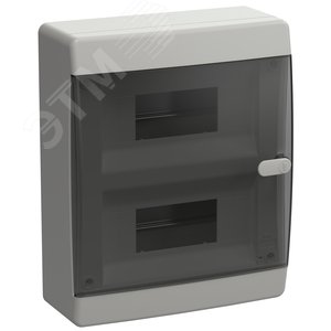 UNION Compact Корпус пластиковый ЩРН-П-18 IP41 черная прозрачная дверь IEK