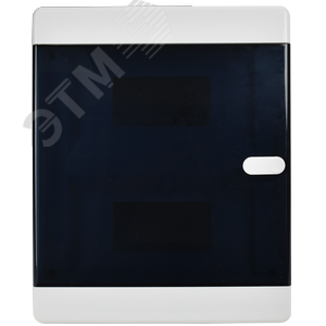 Корпус пластиковый навесной на 18 модулей ЩРН-П-18 IP41 UNION Compact черная прозрачная дверь - фото 3