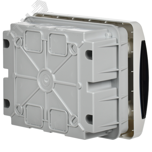 Корпус пластиковый встраиваемый на 6 модулей ЩРВ-П-6 IP41 UNION Compact черная прозрачная дверь - фото 4