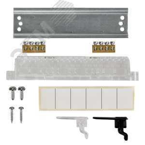Корпус пластиковый встраиваемый на 6 модулей ЩРВ-П-6 IP41 UNION Compact черная прозрачная дверь - фото 5
