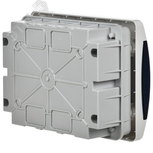 Корпус пластиковый встраиваемый на 8 модулей ЩРВ-П-8 IP41 UNION Compact черная прозрачная дверь - фото 4