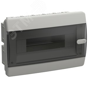 UNION Compact Корпус пластиковый ЩРВ-П-12 IP41 черная прозрачная дверь IEK