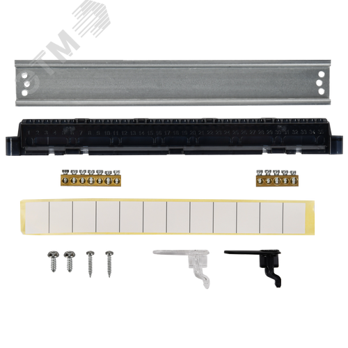 Корпус пластиковый встраиваемый на 12 модулей ЩРВ-П-12 IP41 UNION Compact черная прозрачная дверь - фото 4
