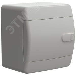 Корпус пластиковый навесной на 4 модуля ЩРН-П-4 IP41 UNION Compact белая дверь - фото 1