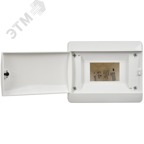 Корпус пластиковый навесной на 4 модуля ЩРН-П-4 IP41 UNION Compact белая дверь - фото 3