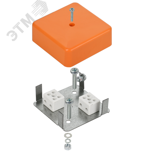 Коробка расп. огн. ПС 75х75х28мм 4P 4мм2 IP44 - фото 4