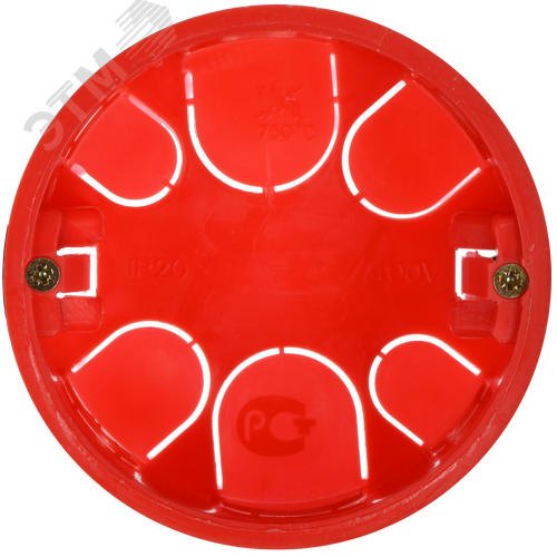 Коробка КМ41025 распаячная d80х40мм для полых стен пластиковые лапки - фото 3