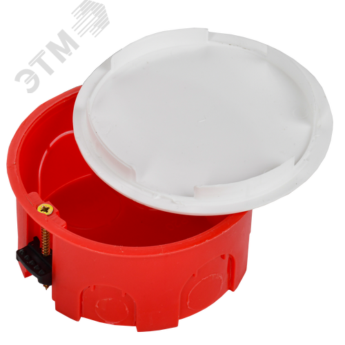 Коробка КМ41025 распаячная d80х40мм для полых стен пластиковые лапки - фото 5