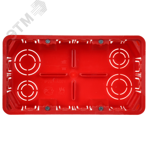 Коробка распределительная КМ41026 172х96x45мм  для полых стен - фото 2