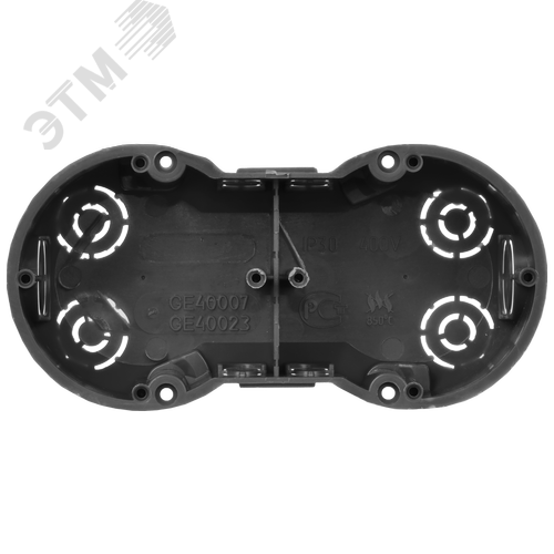 Коробка установочная 141х70х45мм двухместная для твердых стен - фото 3