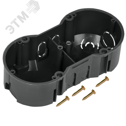 Коробка установочная 141х70х45мм двухместная для твердых стен - фото 5