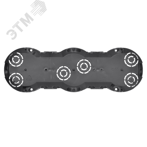 Коробка установочная 212х70х45мм 3-х местная для твердых стен - фото 3