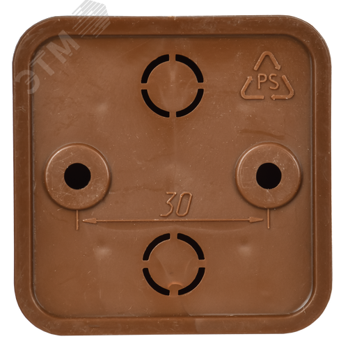 Коробка распаячная КМ для открытой проводки 50х50х20мм дуб - фото 2