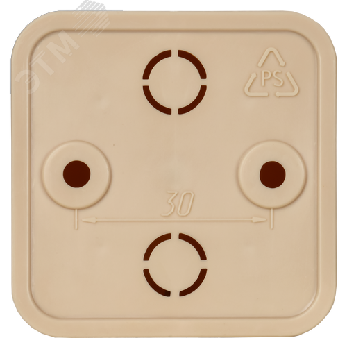 Коробка распаячная КМ для открытой проводки 50х50х20мм сосна - фото 2