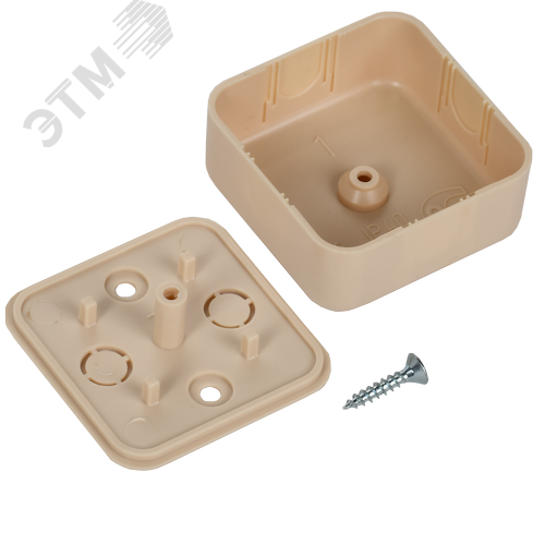 Коробка распаячная КМ для открытой проводки 50х50х20мм сосна - фото 5