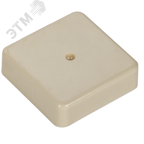 Коробка распаячная КМ для открытой проводки 75х75х20мм слоновая кость - фото 4