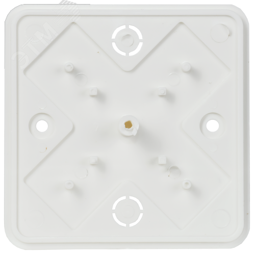 Коробка распаячная КМ для открытой проводки 75х75х28мм белая - фото 3