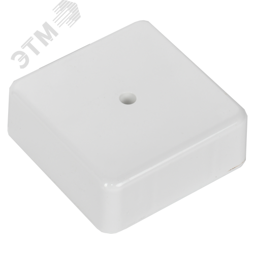 Коробка распаячная КМ для открытой проводки 75х75х28мм белая - фото 4