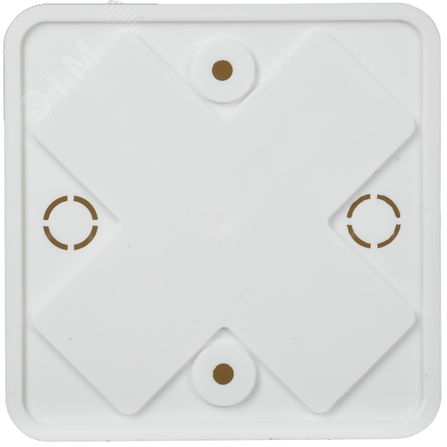 Коробка распределительная КМ41216-01 75х75х28мм  белая с контактной группой - фото 2