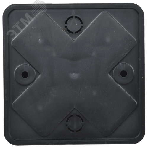 Коробка расп. КМ о/п 75х75х28мм черная - фото 2