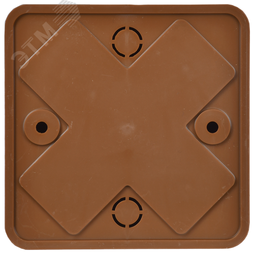 Коробка распределительная КМ41216-05 75х75х28мм дуб с контактной группой - фото 2