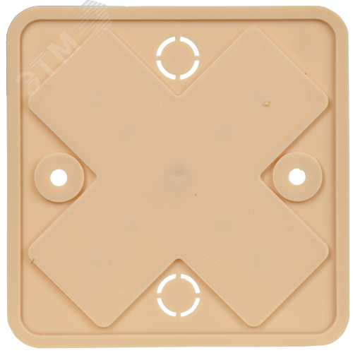 Коробка распаячная КМ для открытой проводки 75х75х28мм сосна - фото 2