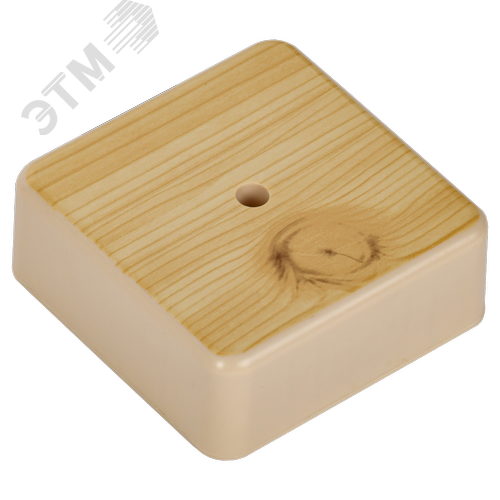 Коробка распределительная КМ41216-04 75х75х28мм   сосна с контактной группой - фото 4