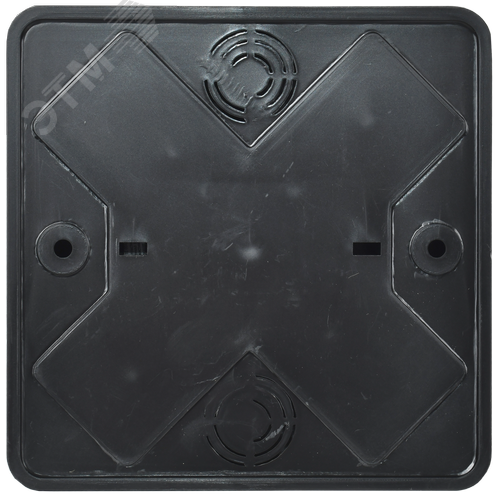 Коробка расп. КМ о/п 100х100х29мм черная - фото 2