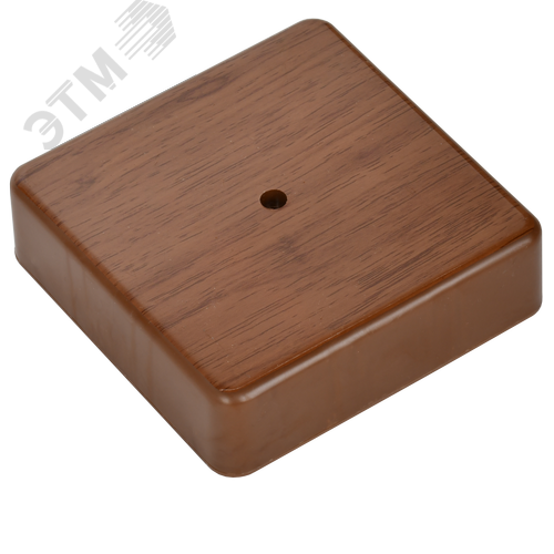 Коробка распаячная КМ для открытой проводки 100х100х29мм дуб - фото 4