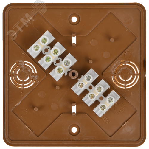 Коробка распределительная КМ41222-05 100х100х44 дуб IP20 - фото 3