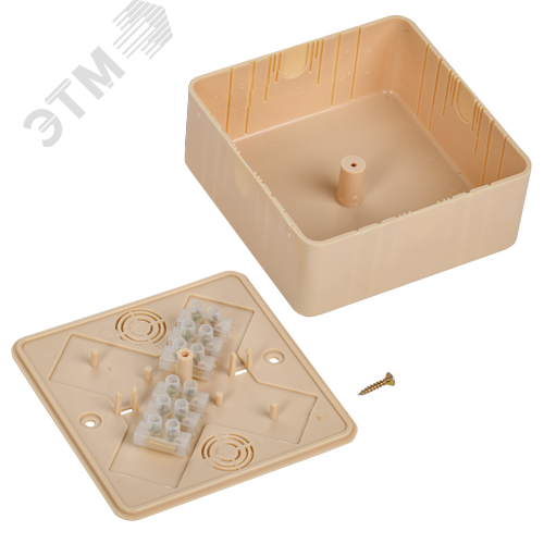 Коробка клеммная КМ41222-04 100х100х44 сосна IP20 - фото 5