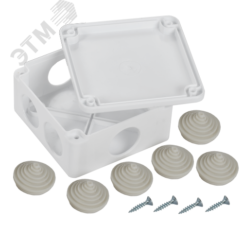 Коробка расп. КМ для о/п 100х100х45мм IP44 6 вв. белая - фото 5